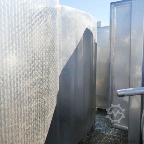 8300 Liter kühlbarer kubischer Lagertank aus V2A mit 2 inneren Kühlplatten  9429
