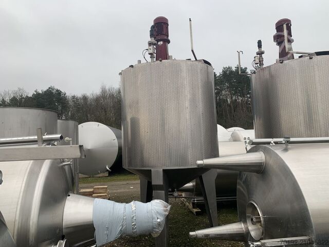 ถังผสมขนาด 6000 ลิตร ผลิตจาก V2A พร้อมเครื่องกวนแบบใบพัด  S16418