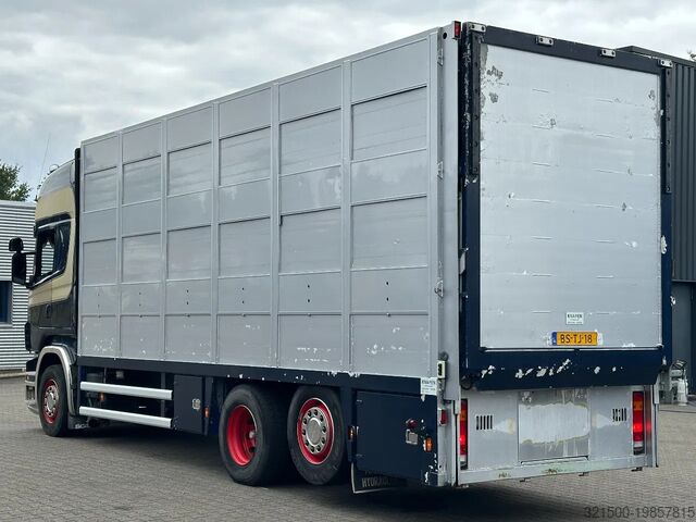 Transport de bovine Scania R420 6x2 Topline / 3 Stock Animal Transport / R...