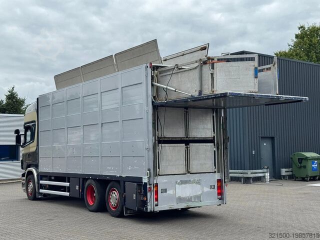 Transport de bovine Scania R420 6x2 Topline / 3 Stock Animal Transport / R...
