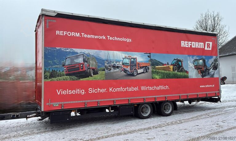 Byggplatsvagn Gföllner Tandemtieflader mit Rampen!