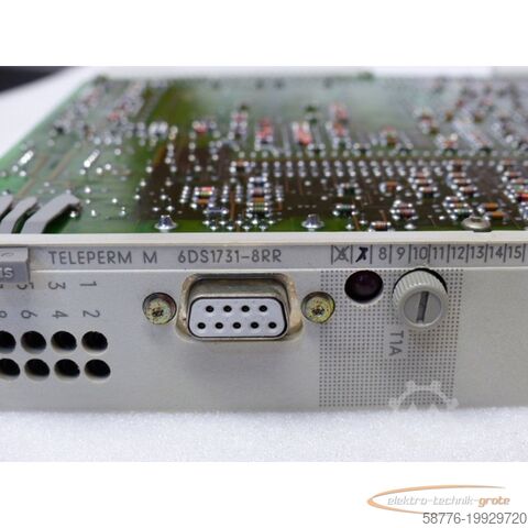Siemens íhlutur Siemens Teleperm M 6DS1731-8RR Board E Stand 7 SN LN100477088