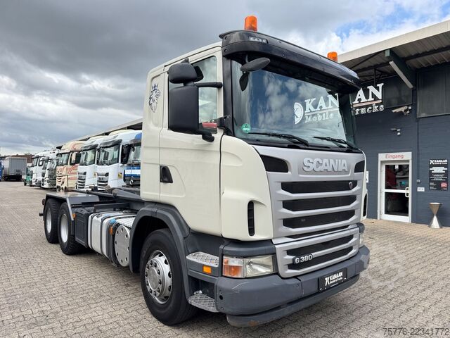 Roll-off tipper truck SCANIA G 380 B 6x4 Abrollkiper Manual Gearbox  Euro5