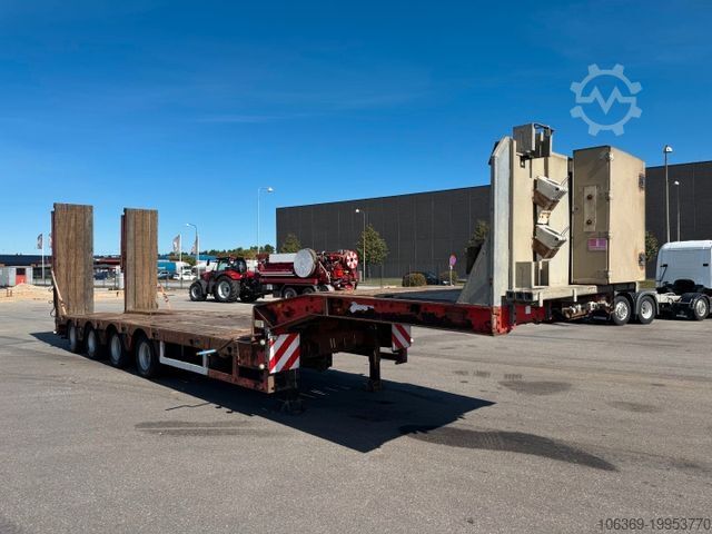 د ټیټ بار وړلو سیمی ټریلر KEL-BERG Faymonville 4 axle Ausziehbar Tieflader
