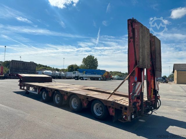 د ټیټ بار وړلو سیمی ټریلر KEL-BERG Faymonville 4 axle Ausziehbar Tieflader