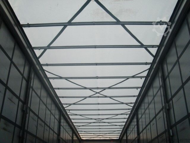 Open semitrailer with tarp Kögel Cargo SN 24 Liftachse Alufelgen