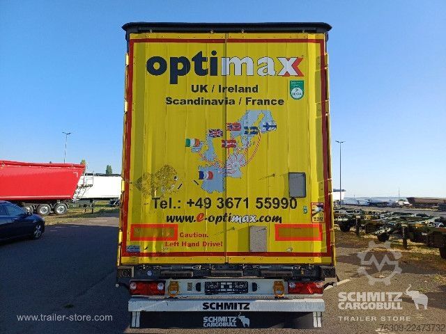 Opin hálf-vagn með segldúk Schmitz Cargobull Curtainsider Mega Getränke
