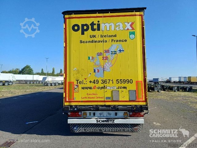 Opin hálf-vagn með segldúk Schmitz Cargobull Curtainsider Mega Getränke