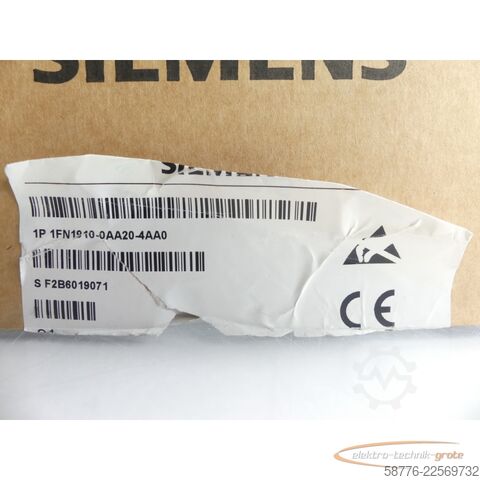 Componente Siemens SME94 1FN1910-0AA20-4AA0 Geberanschlussbox SN: F2B6019071 - ungebr.! -