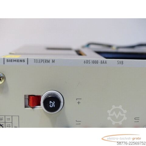 Component Siemens Teleperm M 6DS1000-8AA Stromversorgung Ausgabe 17 -  - in geöffneter OVP