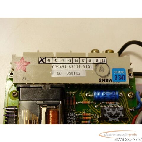 Component Siemens Teleperm M 6DS1000-8AA Stromversorgung Ausgabe 17 -  - in geöffneter OVP