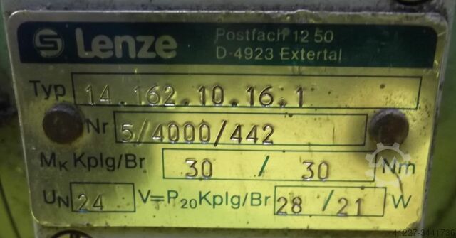 Zobrata motors 1,1 kW 70 apgr./min Hanning / Lenze 12 602 16 11