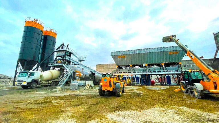 混凝土搅拌站 / 混凝土厂 FABO Concrete Batching Plant 120 m3 Compact Concrete Batching Plant
