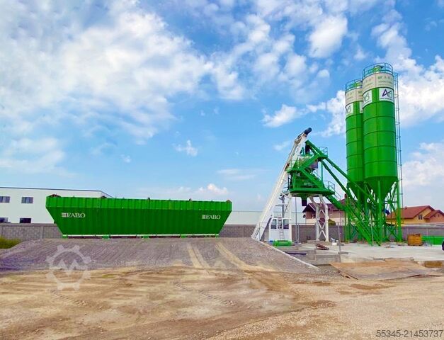 混凝土搅拌站 / 混凝土厂 FABO Concrete Batching Plant 110 m3 Compact Concrete Batching Plant