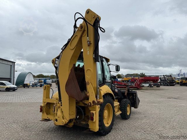 Backhoe loader CATERPILLAR 422 4x4, Mehrzweckgerät, Palettengabel, Schaufel