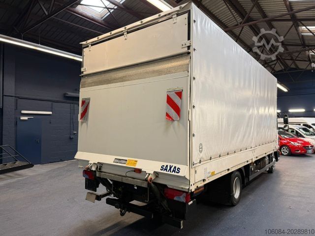 Curtain sider van MAN TGL 8.190 PRITSCHE + PLANE LBW KLIMA 63TKM AHK