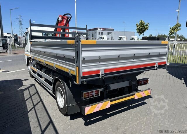 เครนพร้อมกระบะดั๊มพ์ Fuso Canter 7C15 Fassi Kran 3-seiten Kipper