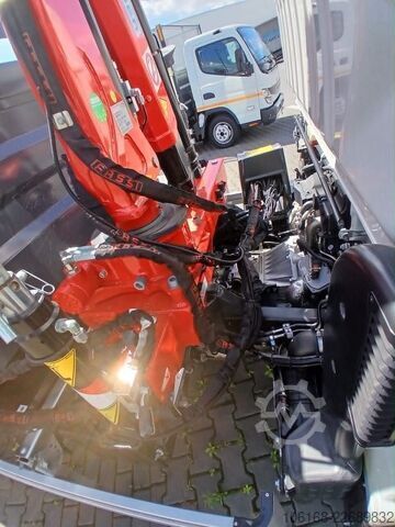 เครนพร้อมกระบะดั๊มพ์ Fuso Canter 7C15 Fassi Kran 3-seiten Kipper