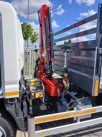 เครนพร้อมกระบะดั๊มพ์ Fuso Canter 7C15 Fassi Kran 3-seiten Kipper