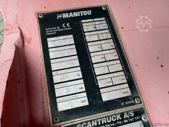  MANITOU 180ATJ Knikarm hoogwerker / Arbeitsbuhne 18M werkhoogte 4x4x4 2007 850uur Diesel