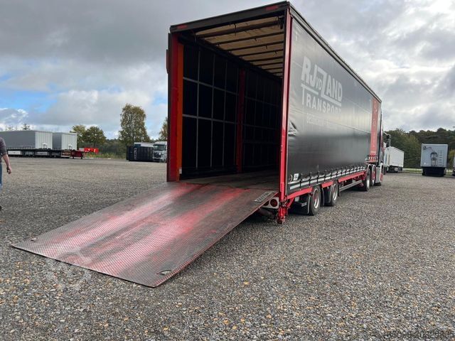 Nízkopodlažný náves MEUSBURGER 2-Achs-Gabelstaplertransporter Rampe Dhollandia