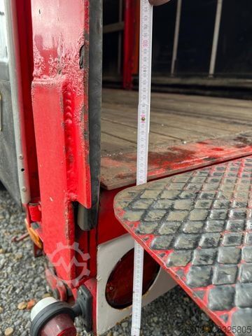 Nízkopodlažný náves MEUSBURGER 2-Achs-Gabelstaplertransporter Rampe Dhollandia