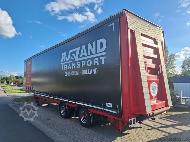 Nízkopodlažný náves MEUSBURGER 2-Achs-Gabelstaplertransporter Rampe Dhollandia