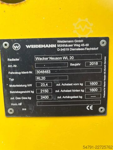 Cargador WACKER NEUSON WL20