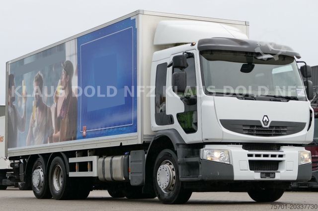 شاحنة صندوقية RENAULT Premium 430 6x2 Koffer Lift-/Lenkachse LBW EU5