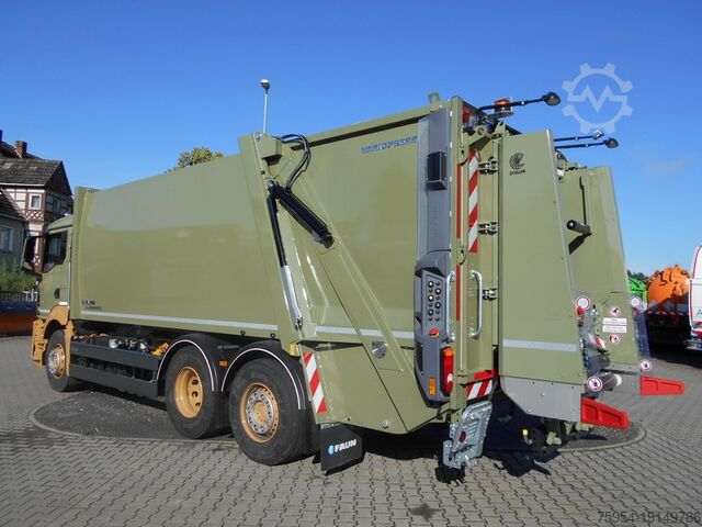 Camion dei rifiuti MAN TGS 26.360 6x2-4 BL / Faun Variopress
