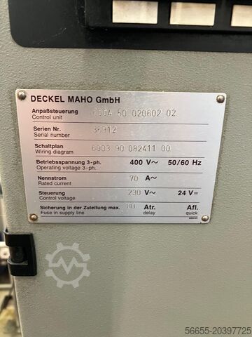 Universal machining center Deckel Maho DMC 100 V 15.000 1/min