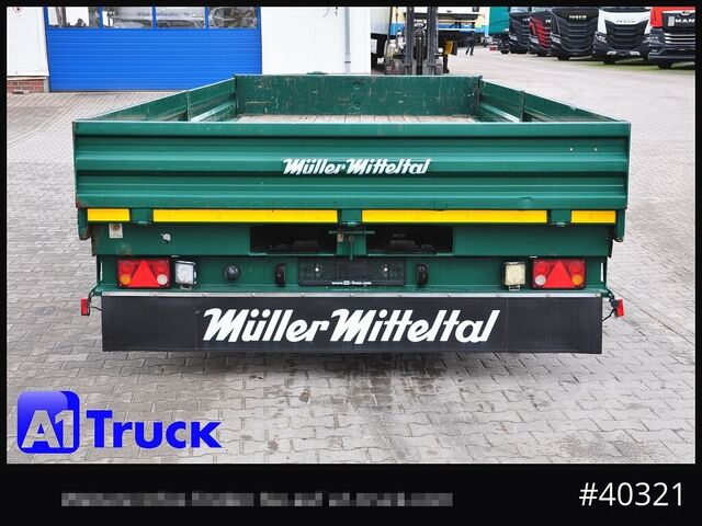 Tieflader Anhänger MUELLER-MITTELTAL ETU-TA 13.5 Tandem, Twistlock, Container