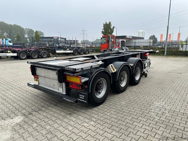 Transport av containere Van Hool 20FT ADR CHASSIS / empty weight 3.300kg / SAF D...