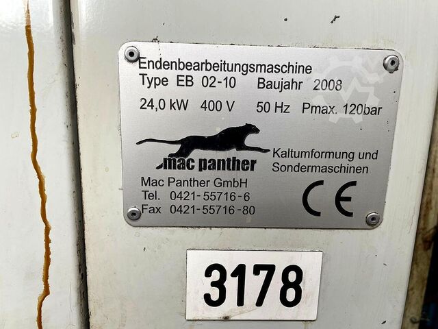 Zentrier- und Endenbearbeitungsmaschine Mac Panther EB 02-10