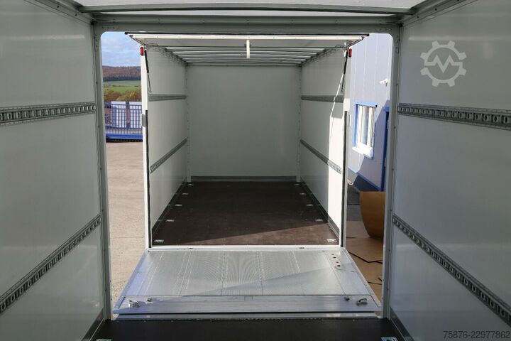 Dėžinis furgonas IVECO Daily  Durchladezug mit Anhänger Kofferaufbau
