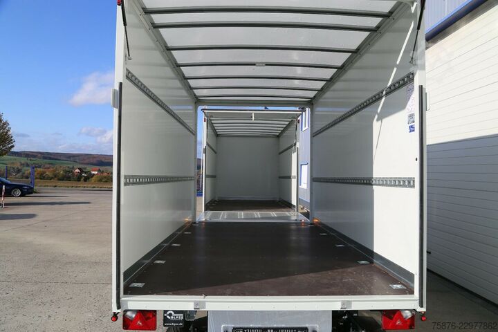 Dėžinis furgonas IVECO Daily  Durchladezug mit Anhänger Kofferaufbau