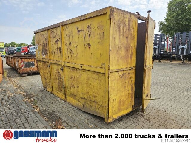 Roll-off container  Absetzcontainer ca. 17m³ offen mit Flügeltüren