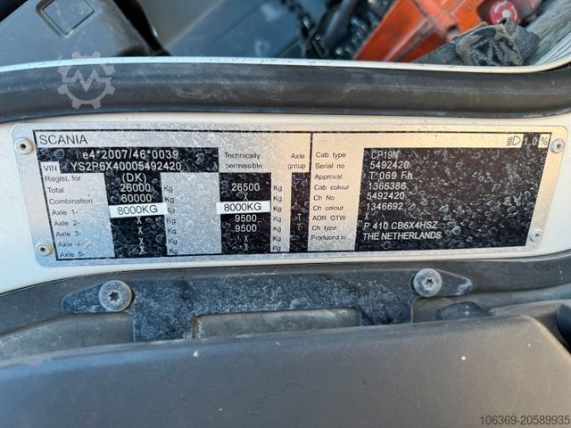 Camión bomba de hormigón SCANIA P410 6x4 Liebherr THP 140 H 24 M4XH Concretepump