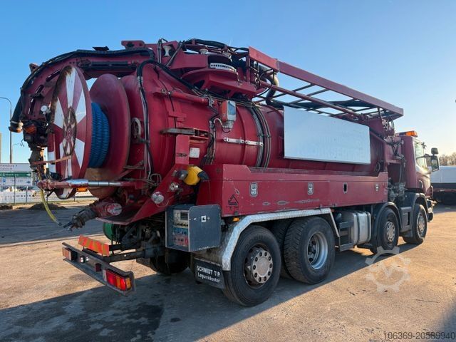 Truk tangki vakum SCANIA 114/380 8x2*6 Assmann 14 m3 Vacuumtruck