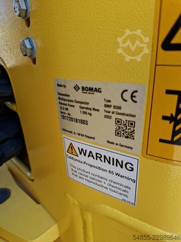 Landbouwmachine Bomag BMP8500 m. Kohler Motor