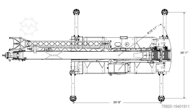 Cần cẩu địa hình gồ ghề Terex RT110 QUADSTAR ROUGH TERRAIN CRANE + JIB + 2x LIER