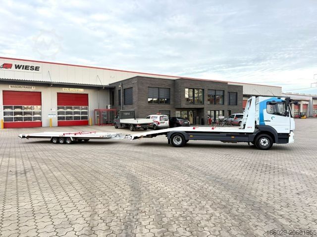 Furgon samochodowy do przewozu aut MERCEDES-BENZ Atego 918L Autotransporter mit BFZ Anhänger
