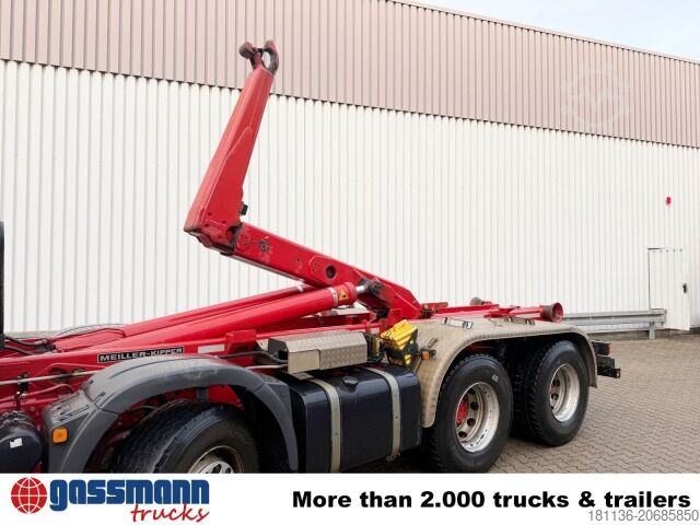 Kanca kasalı yük kamyonu (roll-off) MAN TGS 35.500 8x4 BB, Pritarder, Meiller RK 30.65