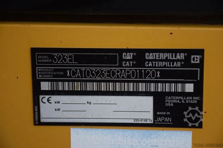 Gravemaskine med larvebånd Caterpillar 323E-stock id2