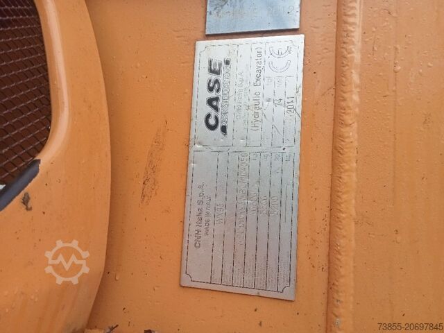 Kolové rypadlo Case WX95 with 4 excavator buckets and forks