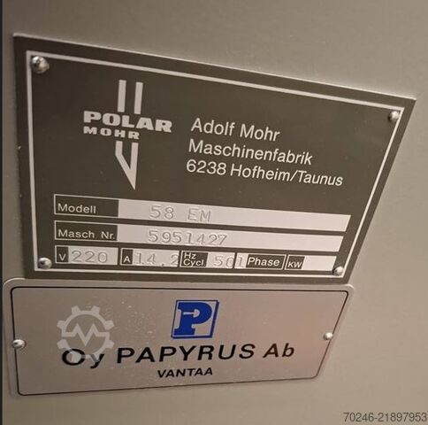 Máy cắt giấy Polar Mohr 58 EM