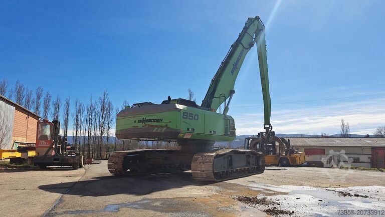 Obsługa koparki Sennebogen 850R with hydraulic rotating grapple