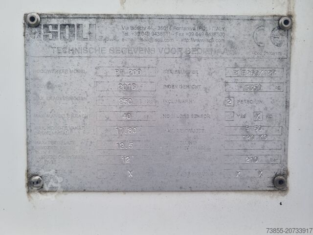 Монтирана на камион въздушна работна платформа Isoli PT200 on Nissan NT400