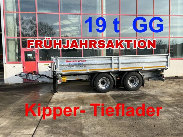 ダンプトレーラー Möslein TTD 19 B  19 t Tandemkipper- Tieflader, Breitbereifung