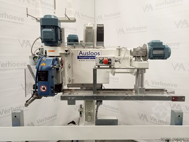 Linea di cucitura Ausloos Technipes, linea di chiusura, macchina da cucire Fischbein Ausloos Technipes